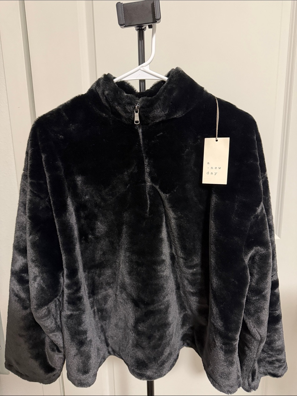 Women’s Faux Fur Zip-Up Jacket – A New Day™